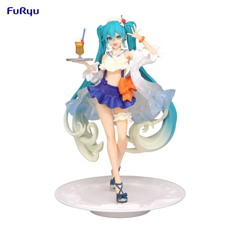 In Stock FuRyu SEGA TAiTO Hatsune Miku PVC Series Hatsune Miku Doll 14-18CM Anime Action Figures Model Collection Toy