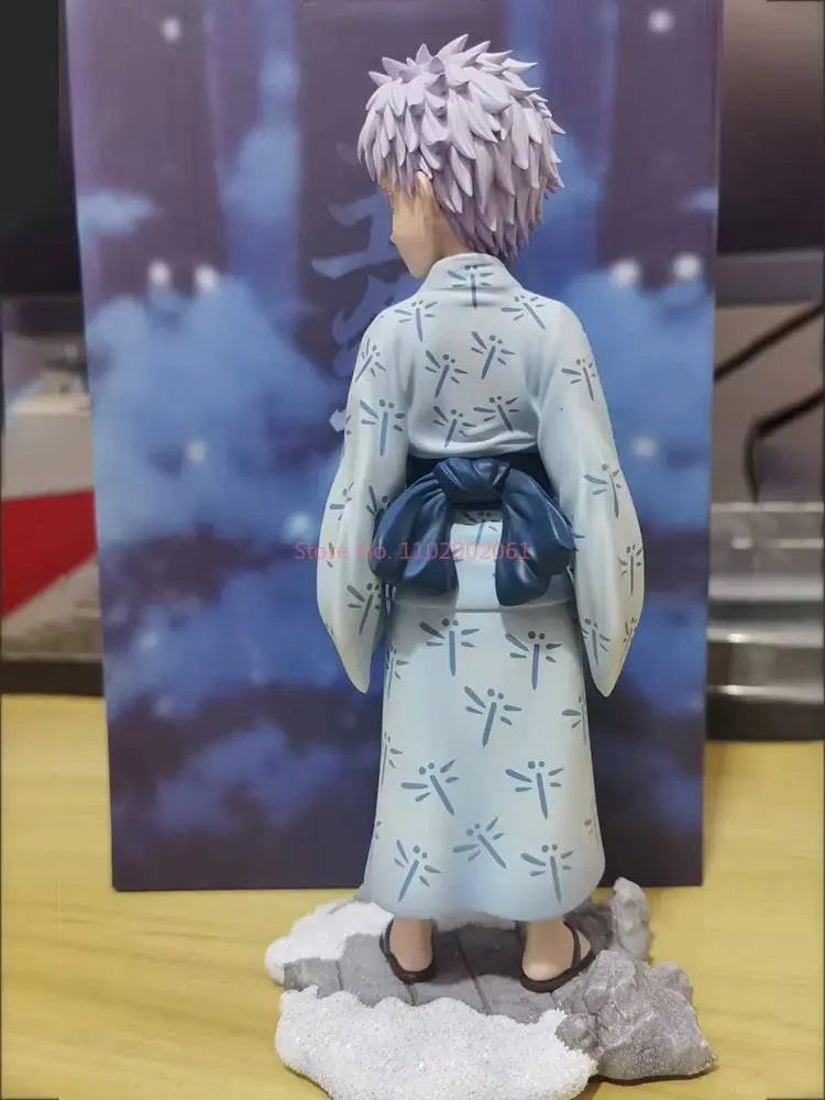 Original Anime Jujutsu Kaisen Figures Satoru Gojo Figure Childhood 5t5 Action Figurine Q Version Collection Models Statue Orname