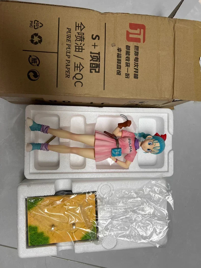 In Stock 30cm JT Studio Bulma Figure Dragon Ball Anime Figure Childhood Series PVC Statue Collection Model Ornament Gift Toy