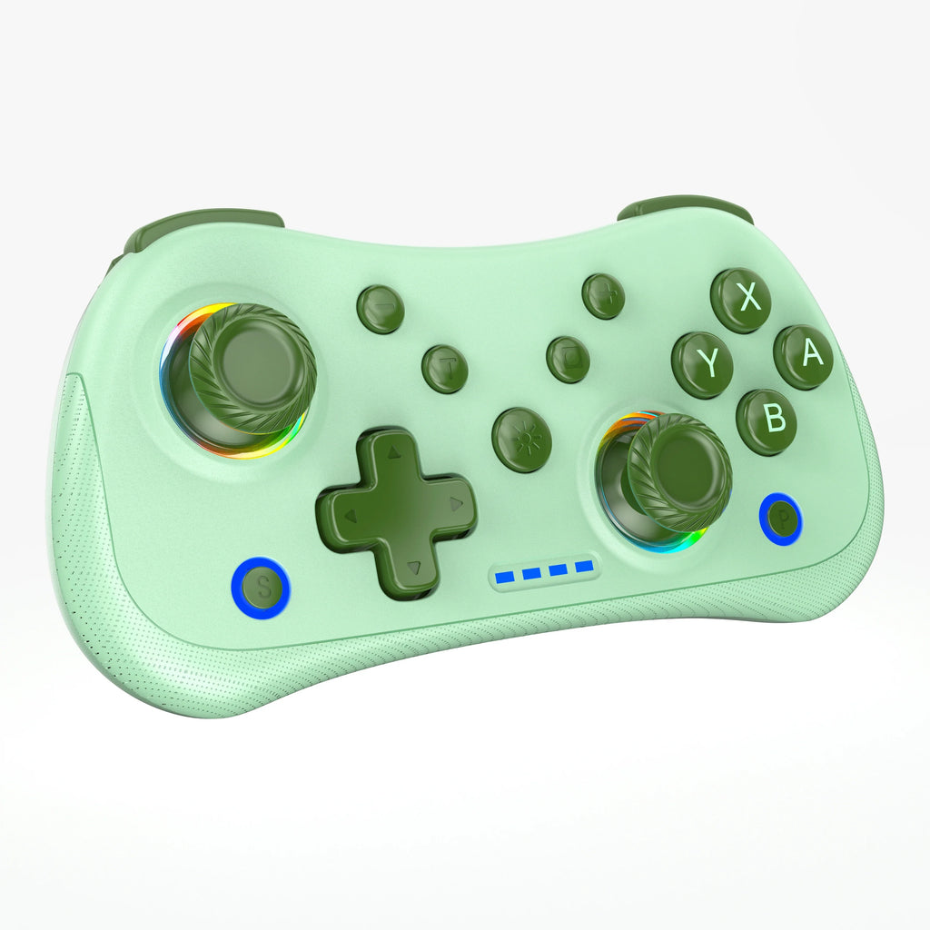 Multi-Functional Wireless Game MINI Gamepad for Switch with RGB Lights and Hall Rocker, Support Burst Function