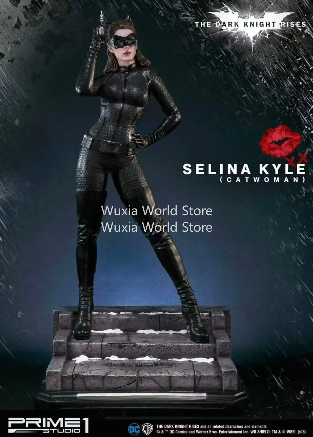 New 78cm Catwoman Figure The Avengers Marvel Anime Figures Collection Resin Desktop Ornament Decorations Best Gifts for Children