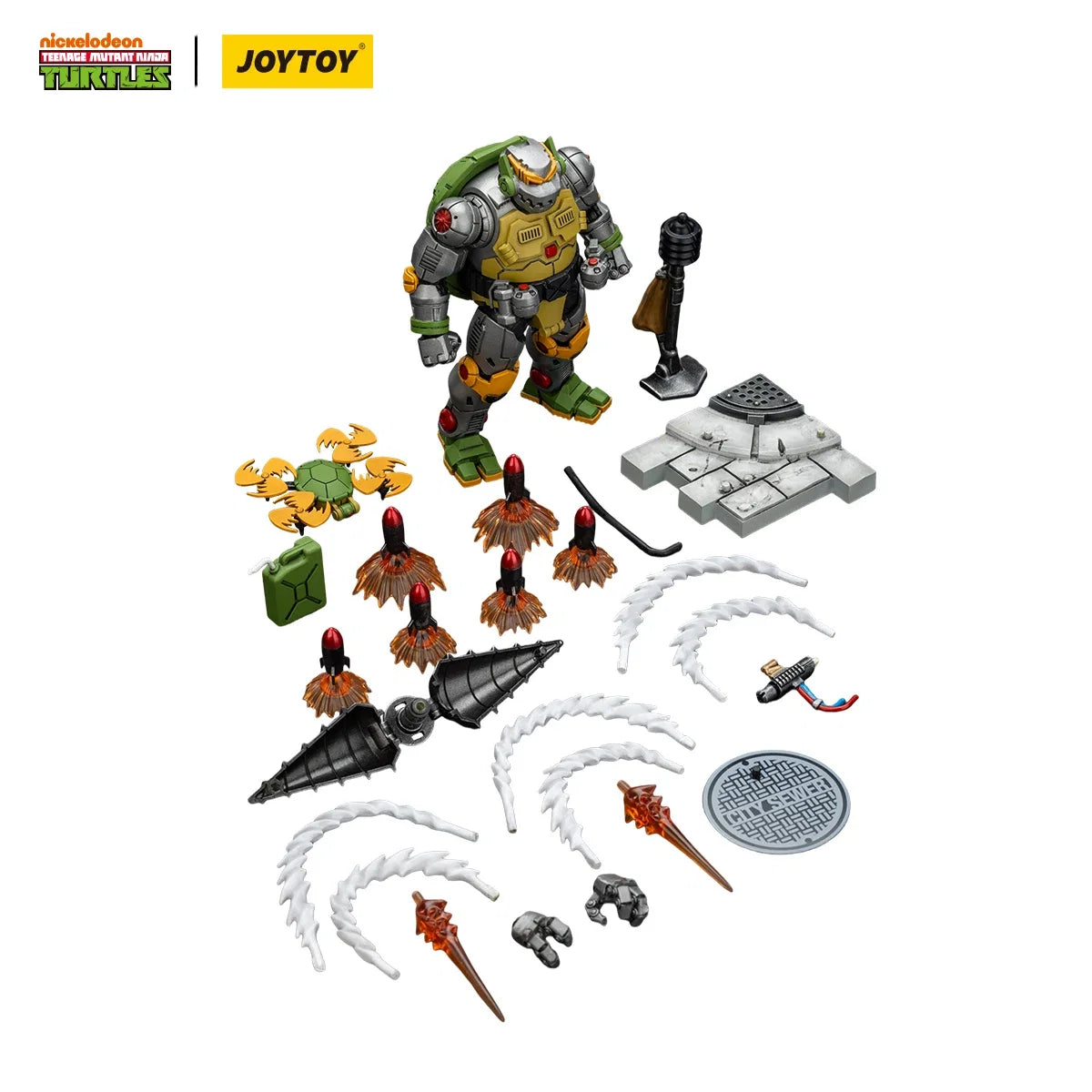 JOYTOY TMNT 1/18 Action Figure Teenage Mutant Ninja Turtles Leatherhead Metalhead figures Toys