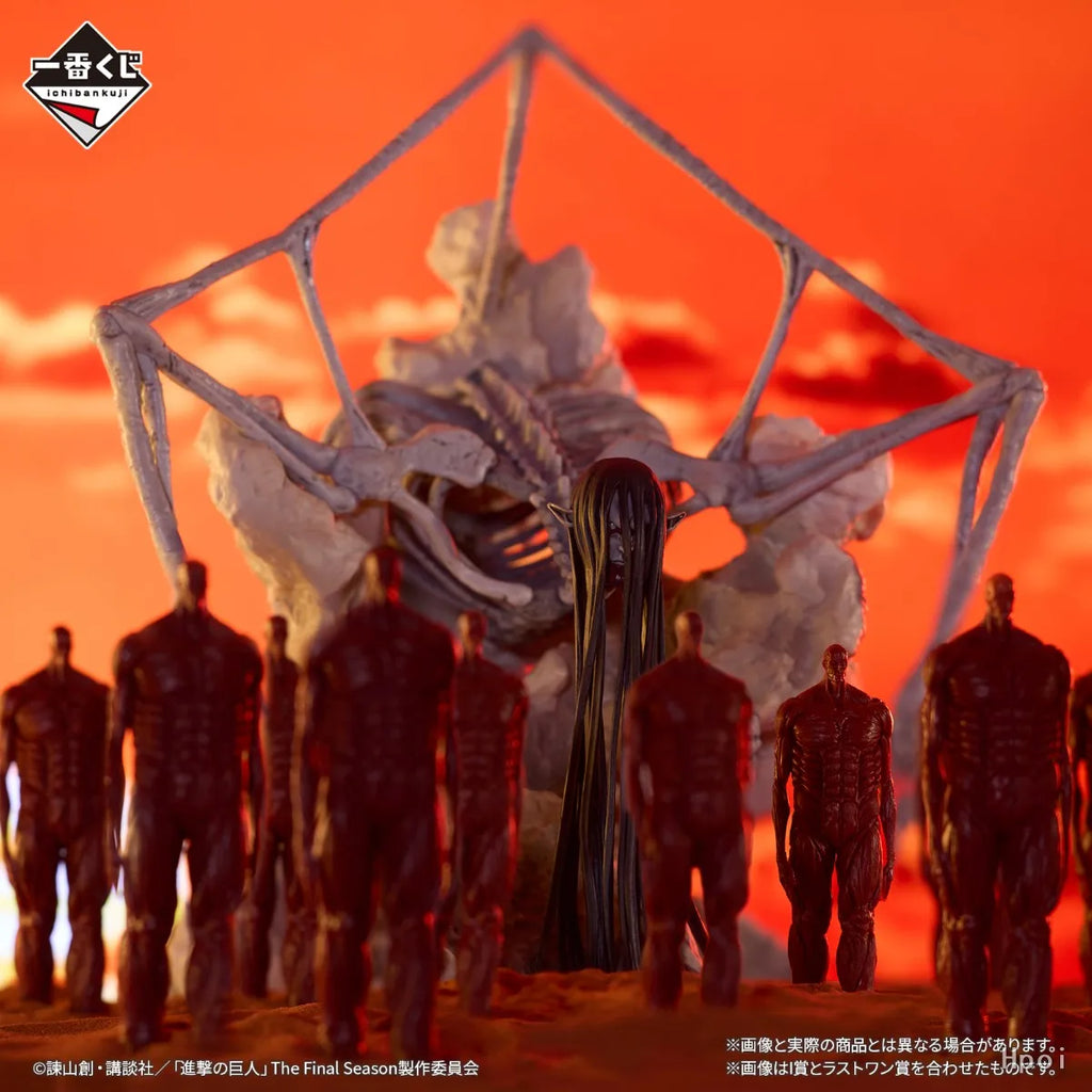 【Original】BANDAI Ichiban Kuji Attack on Titan Rumbling Grand Prize ‌The Final Titan Eren Yeager MEGAIMPACT Model Toys