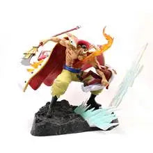 22cm One Piece Whitebeard Vs. Akainu: Summit War Furious Father Anime Figure Model Statue Collection Desktop Decoration Ornament