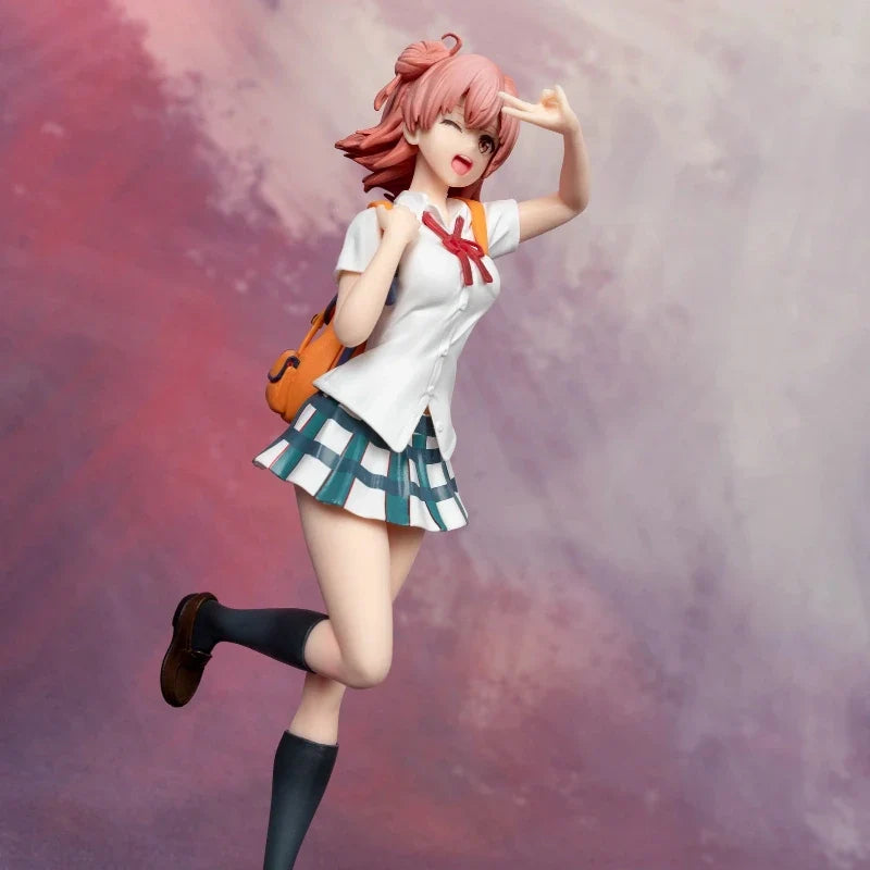 24cm My Teen Romantic Comedy Snafu Climax Figuer Yuigahama Yui Cute Anime Collectible Model Desktop Decorations Holiday Gifts
