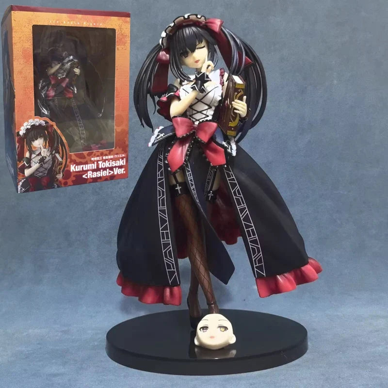 24cm KDcolle Date A Bullet Kurumi Tokisaki Anime Figure Date A Live Yatogami Tohka Bunny Girl Action Figure Adult Model Doll Toy