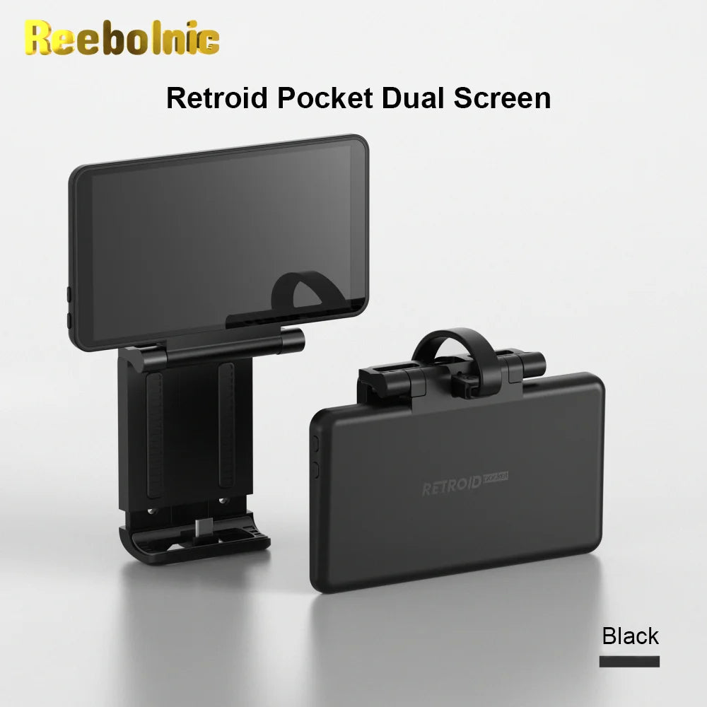 Reebolnic Retroid Pocket Dual Screen for RP4 Pro RP5 Handheld Game Console 5.5Inch Touch Screen TypeC Game Console Double Screen