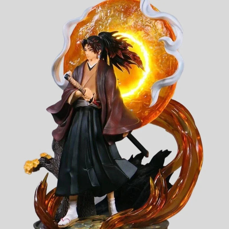 In Stock 40cm Anime Demon Slayer Tsugikuni Yoriichi Action Collectible PVC Model Figure Desk Decor Statue Model Kids Toy Gifts