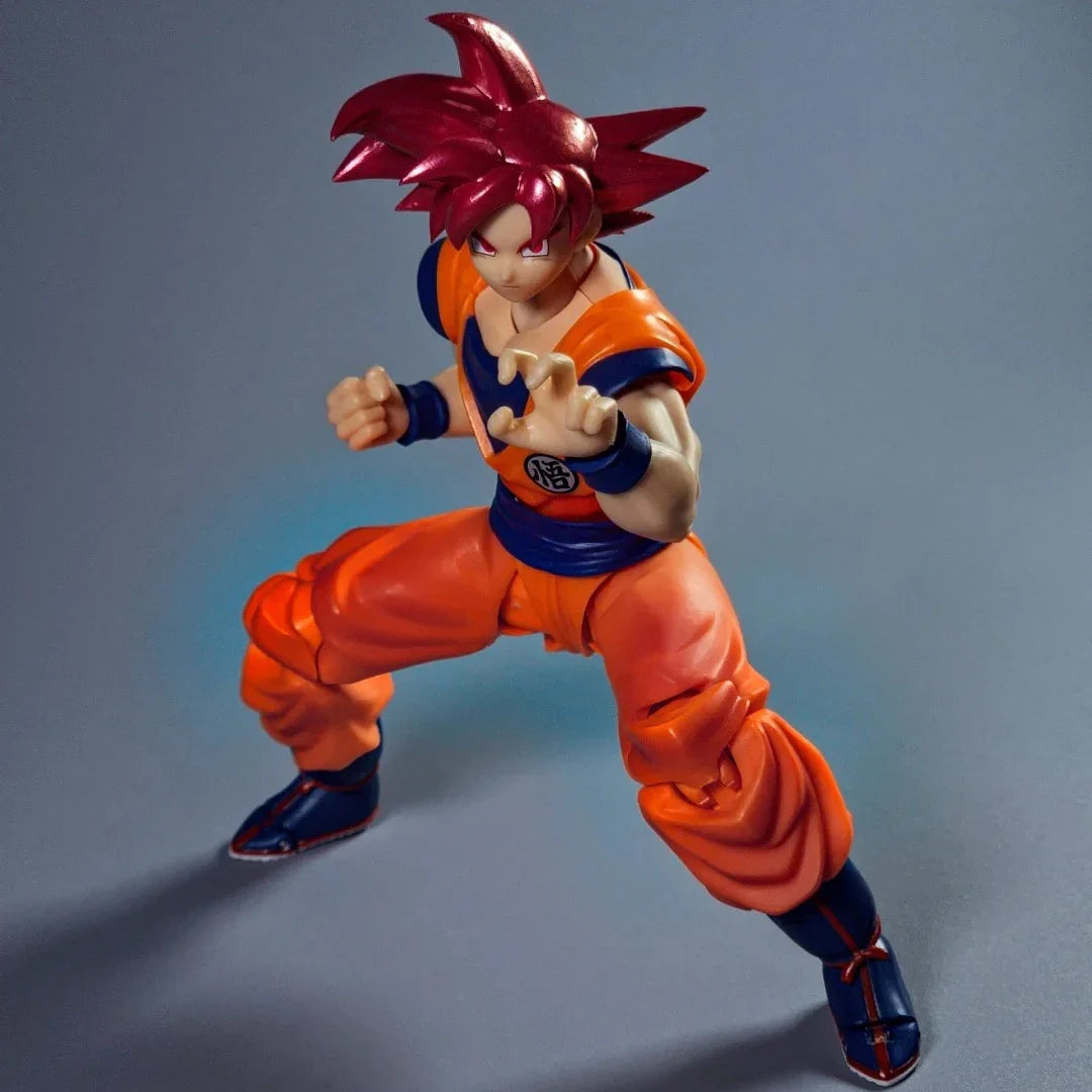 Dragon Ball Super Super Saiyan Red Hair Goku Action Figure Collectible Competition Model Toy for Fans And Collectors