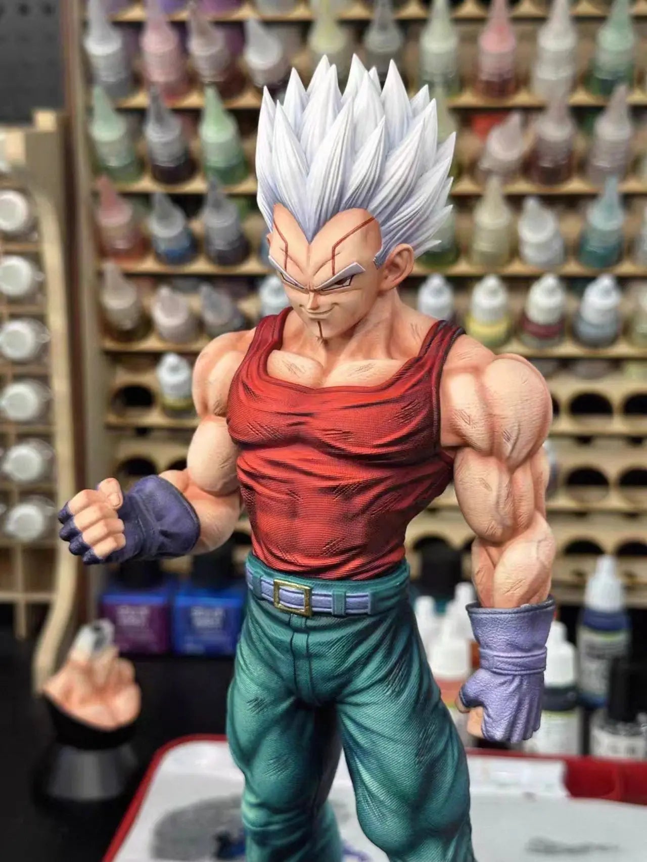 【IN STOCK】 JG studio 31cm Dragon Ball GT Baby&Vegeta Figure Super Saiyan anime Figures PVC Statue 2 heads Model Toys Gifts