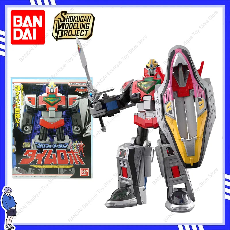 BANDAI SMP Mirai Sentai Timeranger 3D Formation Time Robot Anime Actionfiguren Bausatz Sammlung Spielzeug