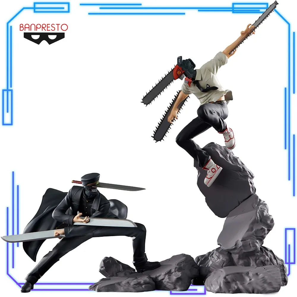 In Stock Bandai Original Genuine Banpresto Combination Battle Anime Chainsaw Man Samurai Sword Denji Collection Model Toy Figure