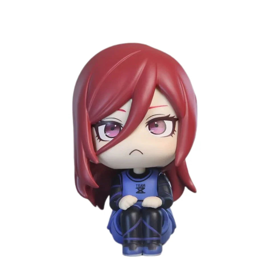 BLUE LOCK Action Figures Isagi Yoichi Bachira Meguru Anime Figure Kawaii Q Version Figurine Model Kids Toys Doll Gifts