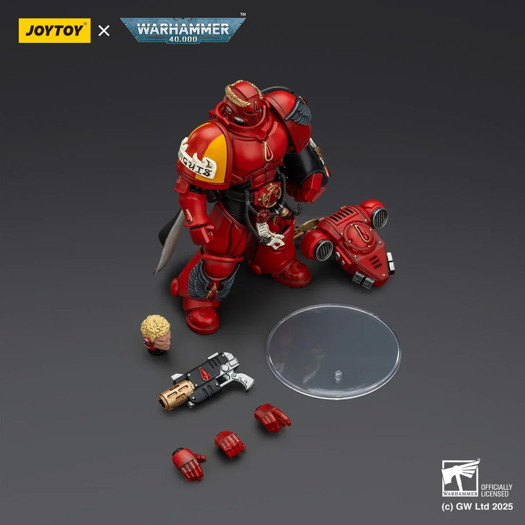【MT】JOYTOY Warhammer 40K Blood Angels Captain with Inferno Pistol & Power Fist 1/18 Action Figure Model Toys