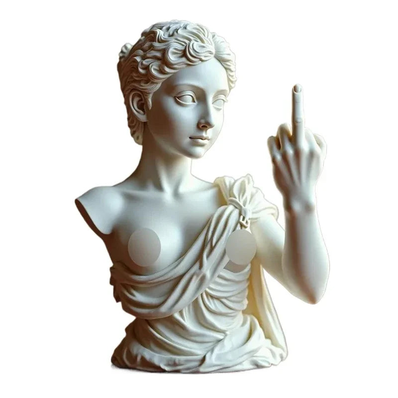 Venus With Attitude Statue Of Vienna Goddess 3d Resin Craft Ornaments  Mini Figurine Plaster Statue  Bust Portraits Home Decor