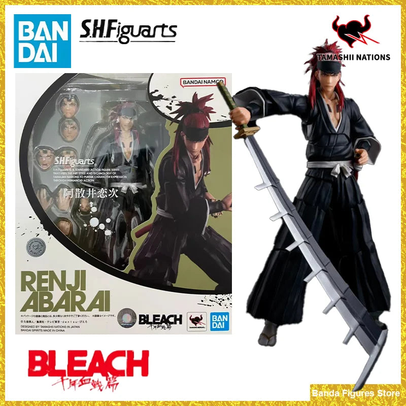 Original Bandai S.H.Figuarts SHF Ichigo Kurosaki Kenpachi Zaraki Toshiro Hitsugaya Renji Abarai Byakuya Kuchiki In Stock Toys