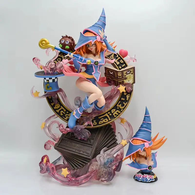 38cm Yu-Gi-Oh! Duel Monsters Dark Magician Girl Sexy Anime Figure Adult Collectible GK Action Model Doll for Toys Gifts
