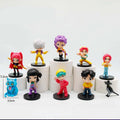 10pcs/Set Q Version Demon Hunters Action Figure PVC Toy Derpys Rumi Mira Zoey Sussy Figurine Doll For Fans Gift Childen Gift
