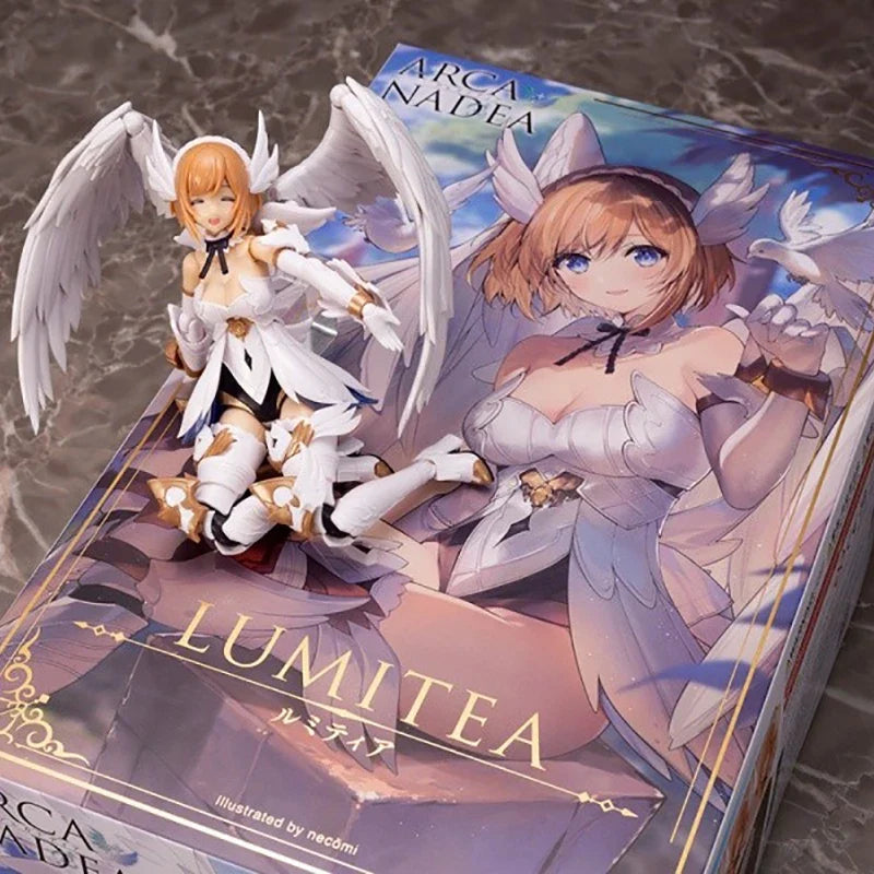 In Stock Original Kotobukiya Model Kits Arcanadea Lumitea Mobile Suit Girl Action Figure Little Angel