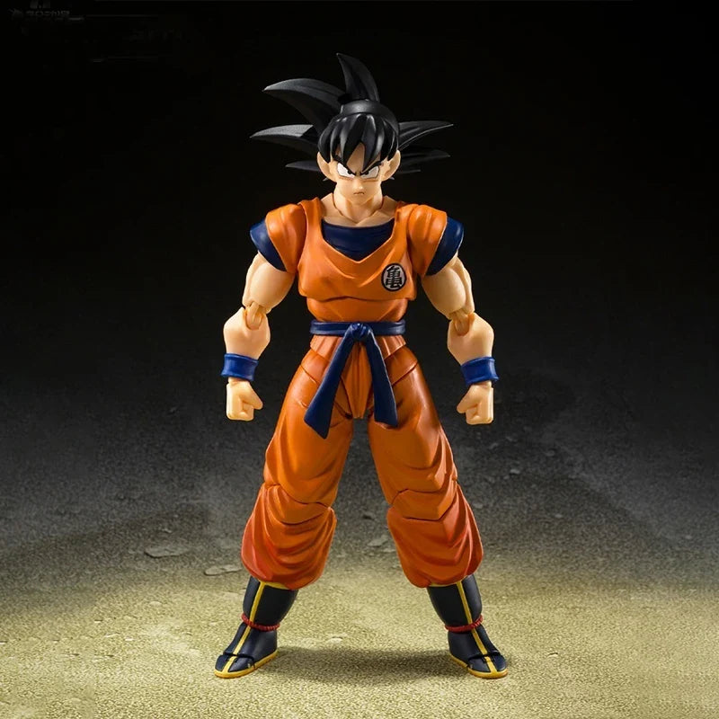 Bandai genuine original SHF Dragon Ball series Son Goku The lowest born Saiyan animation model ornaments toy collection gifts