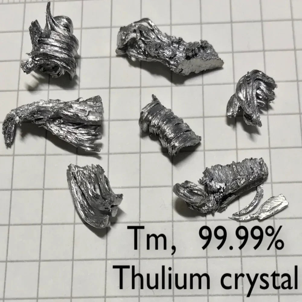 Premium Thulium Crystal Distillation Tm 99.99% Figurine for Home Decor and Collection