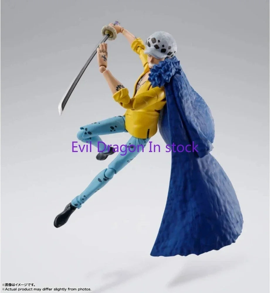 Original Bandai S.H.Figuarts SHF One Piece Trafalgar Law Luffy Yamato Anime Action Figures Toys Model Collector SH Figuarts