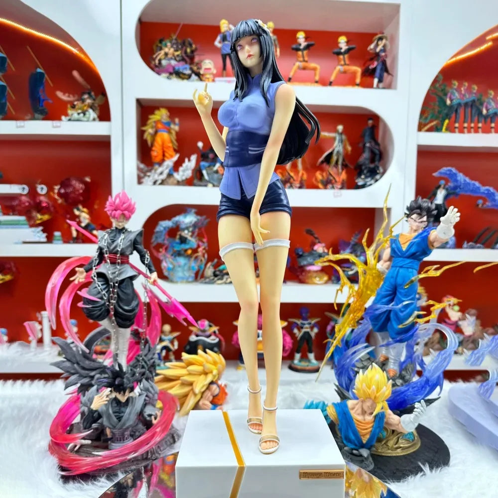 55cm NARUTO Anime Figure Hyga Hinata Sexy Beautiful Girl Perimeter PVC Model Desktop Decoration Ornaments Birthday Gifts Toys