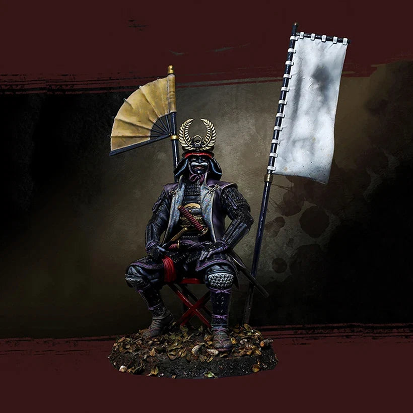 1/18 ancient soldier man Tokugawa sit   Resin figure Model kits Miniature soldier Unassembled Unpainted
