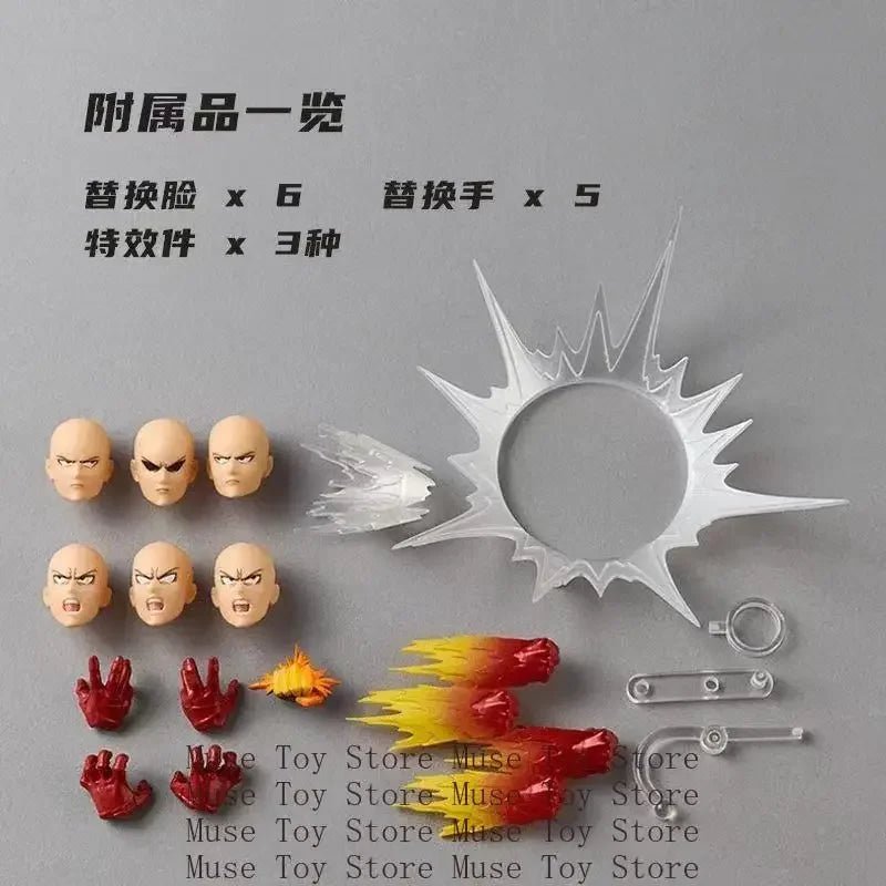 100% Original Kaiyodo Revoltech AMAZING YAMAGUCHI One-Punch Man Saitama Anime Action Figures Collectible Model Toys