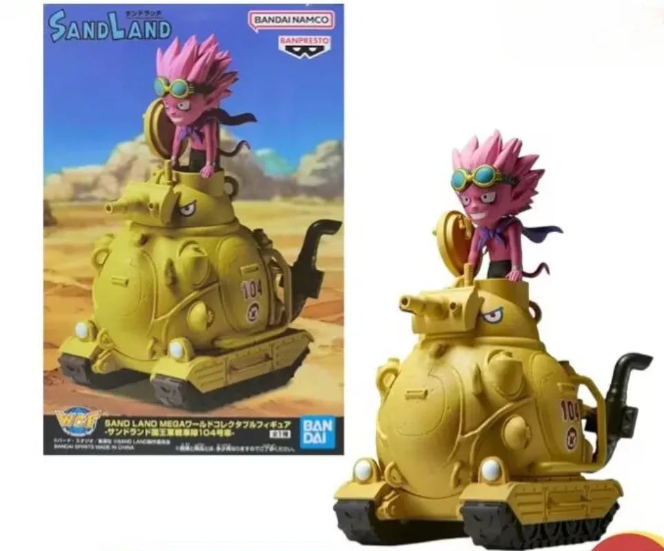 Original Bandai WCF World Collectable Figure Mega Sand Land Beelzebub Anime Figure Model Collectible Toys Ornaments Figure 13cm