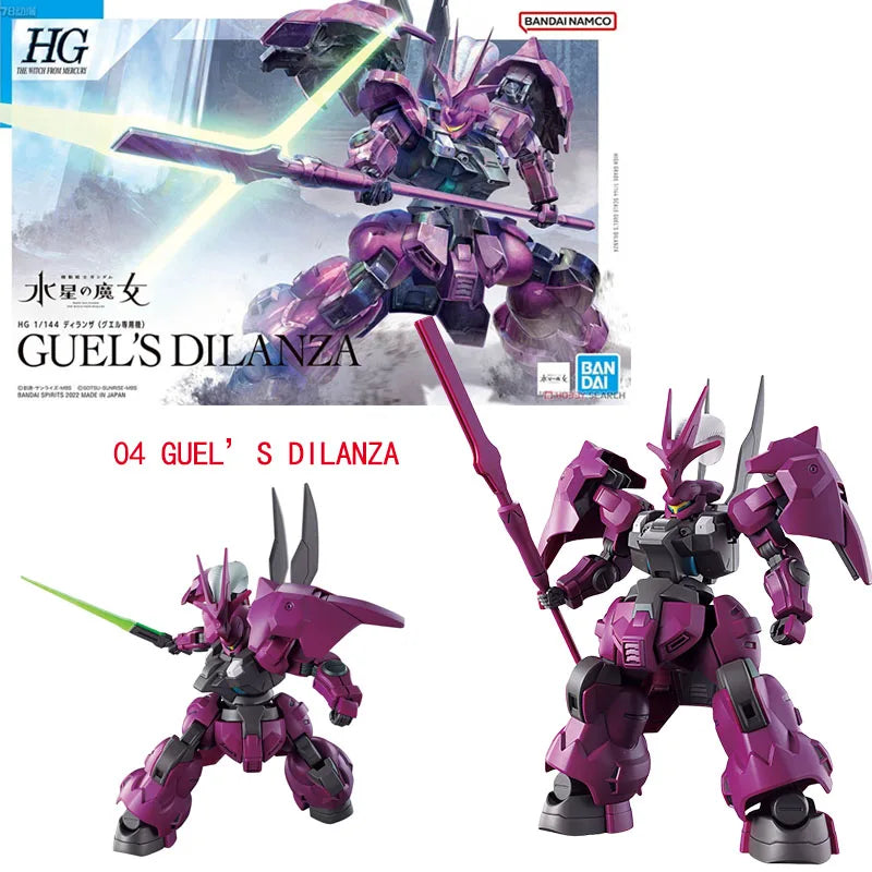 Bandai Genuine HG The Witch From Mercury GUNDAM LFRITH CALIBARN BEGUIR-BEU DARILBALDE ZOWORT HEAVY Anime Assembly Model Toys Kid