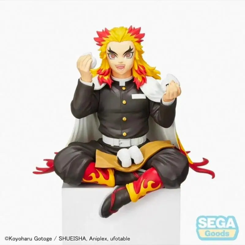 Brand New In Stock SEGA Demon Slayer: Kyojuro Rengoku Onigiri Noodle Stopper Figure Model Collectible Festival Ornaments Gifts