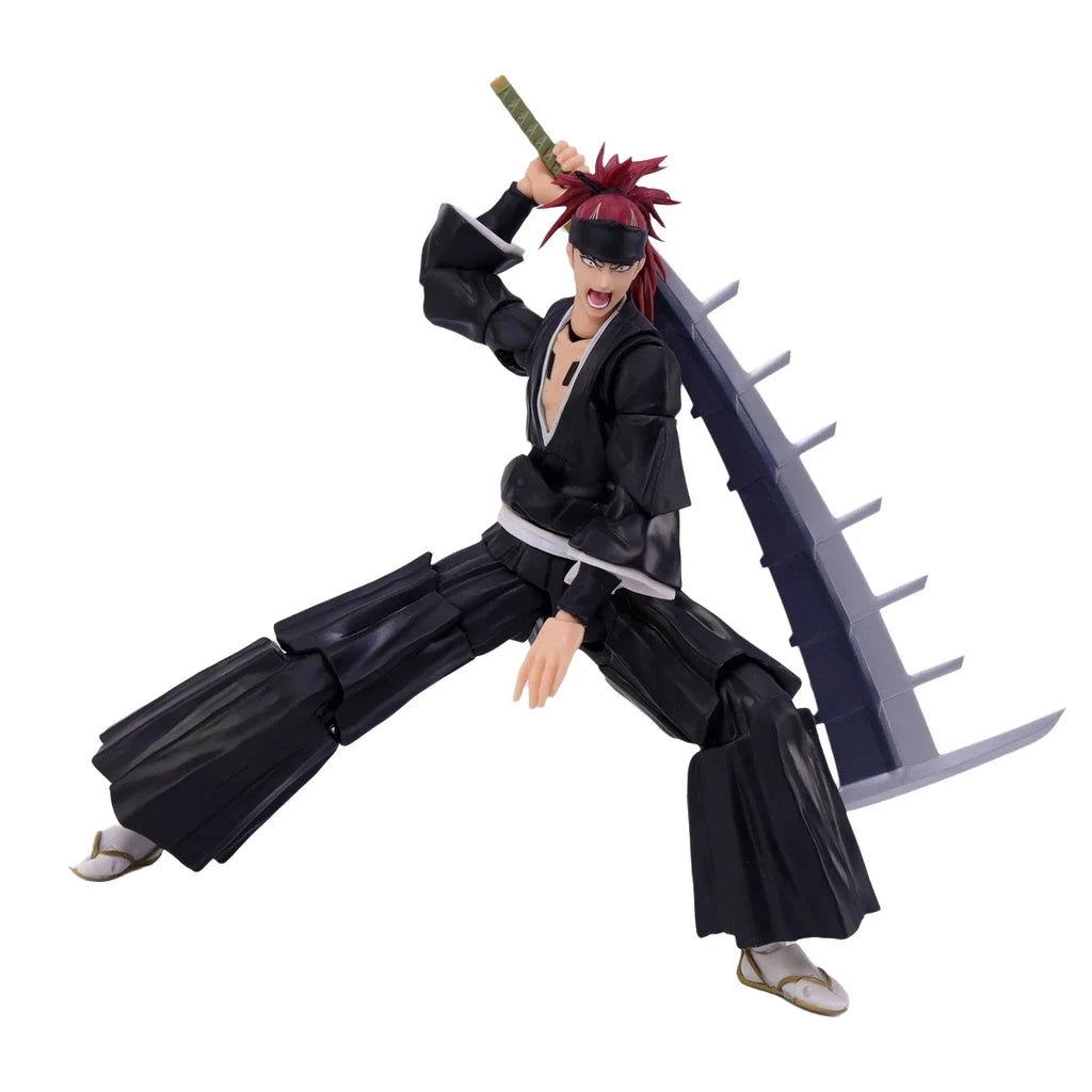 Genuine Bandai Original BLEACH Figure Model Kits S.H.Figuarts 1/12 Anime Figures Abarai Renji Action Model Toys Gift for Kids