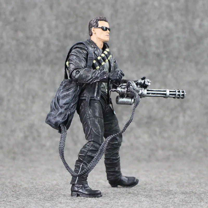 18cm NECA Terminator 2: Judgment Day T-800 Arnold Schwarzenegger PVC Action Figure Collectible Model Toy Gift
