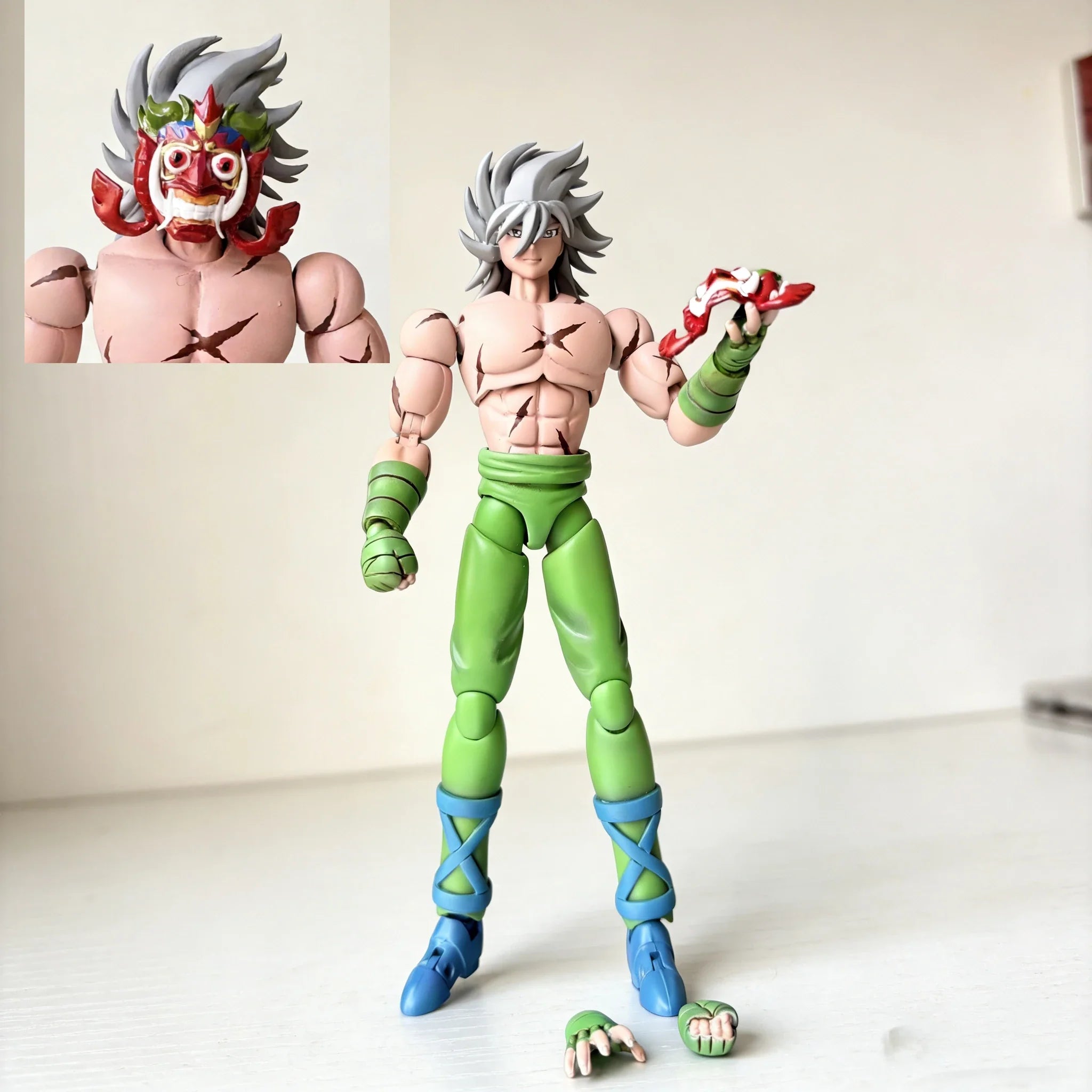 【Removable Mask】Saint Seiya Myth cloth Guilty Ikki's Master Kouros Saint Misterioso Jorge Garuda Articulated Toy Action Figure