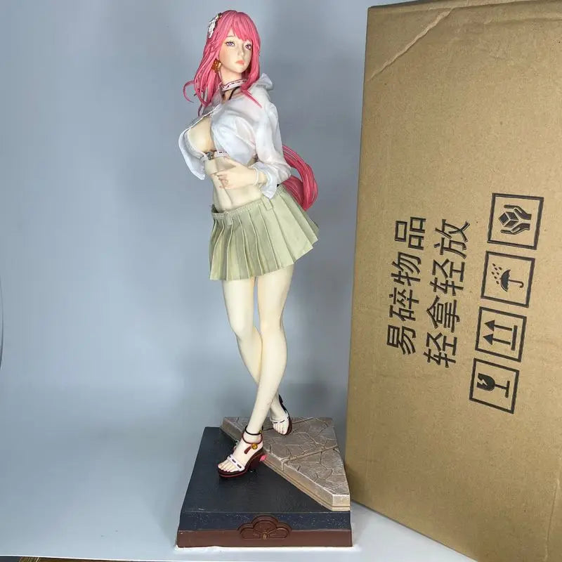 Genshin Impact Yae Miko Swimsuit Figure Anime Beautiful Girl Character Statue Collectible Desktop Decor For Otaku Anime Fans