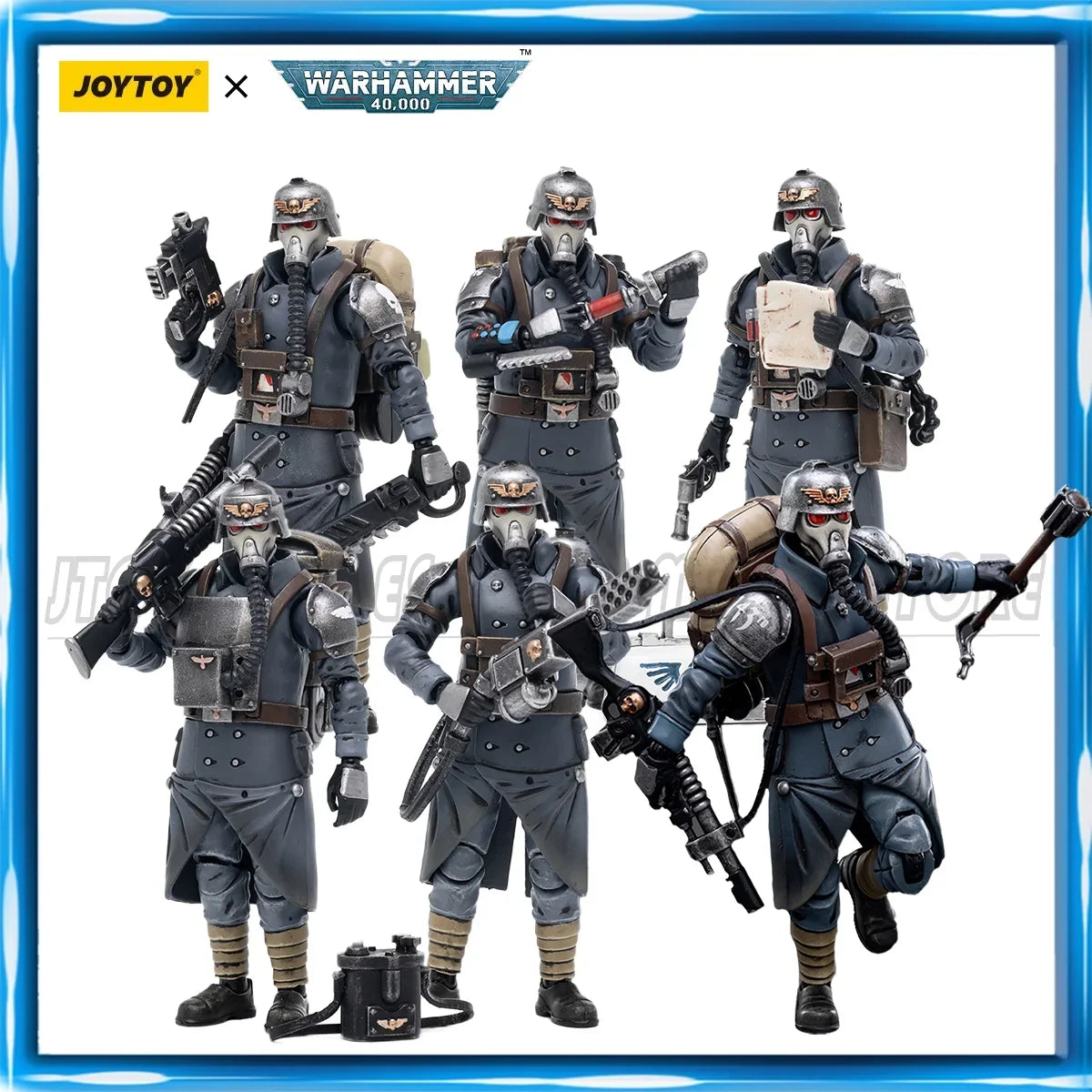 [Pre Order]JOYTOY Warhammer 40K1/18 Action Figure Astra Militarum Death Korps of Krieg Veteran Squad Anime figures Toys Model