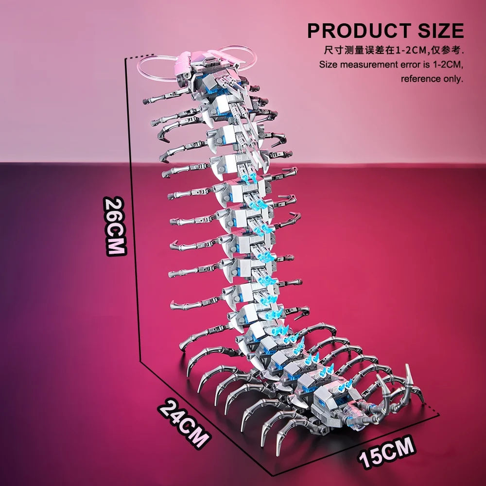 3D Assembly Kit Building Block Toy Mechanical Centipede Puzzle Stress Relief Birthday Gift Kids & Adults