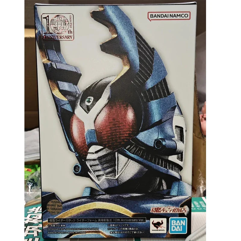 Schneller Versand Bandai Anime SHF MASKED RIDER GATACK RIDER FORM SHINKOCCHOU SEIHOU 10. Jubiläum Original Modell Spielzeug Figur Kind