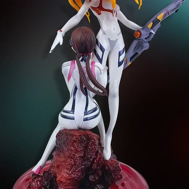 26cm Neon Genesis Evangelion Anime Figure Rebuild of Evangelion Asuka Langley Soryu Mari Makinami Illustrious Figure Gift Toys