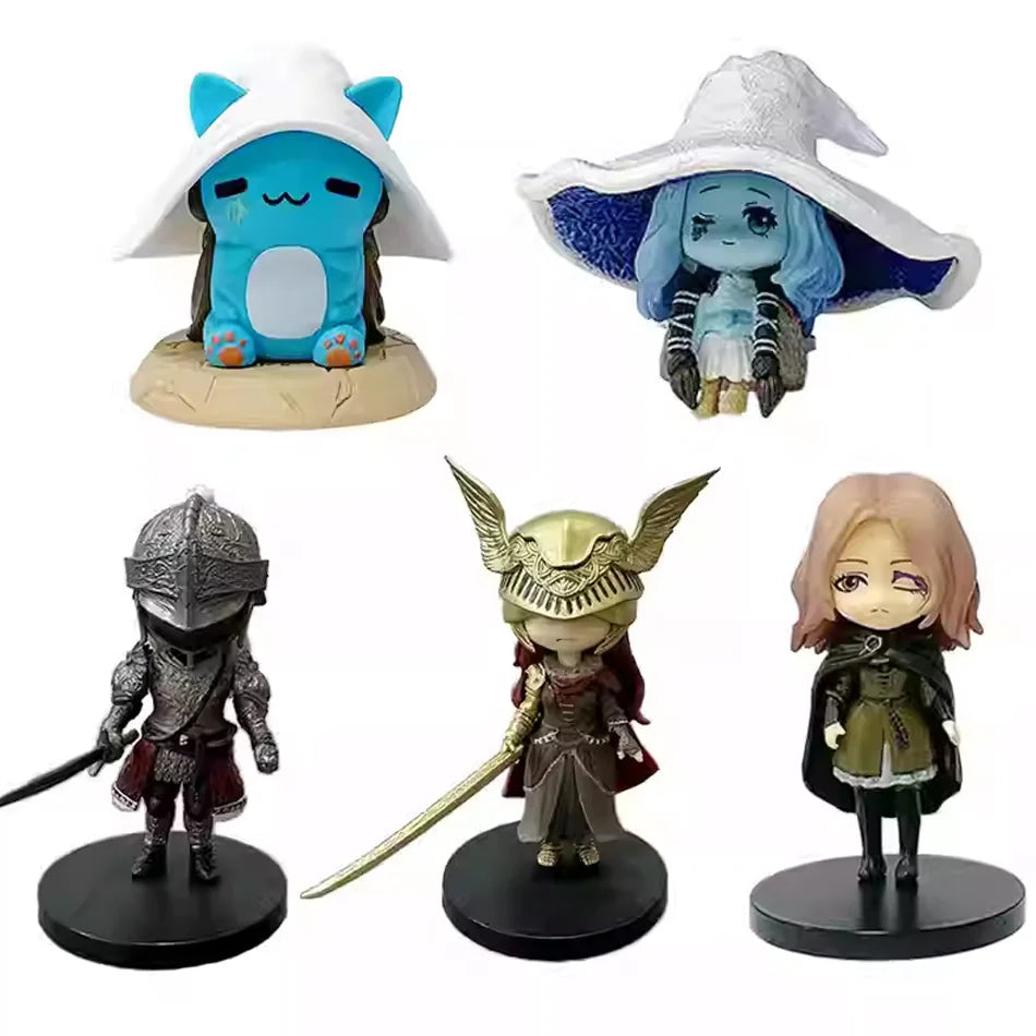 2026 In Stock Ring Gaming Q Version Mini Ranni Cat Melina Malenia The Half-Wolf Action Figure Lani Magic Ornaments Dolls