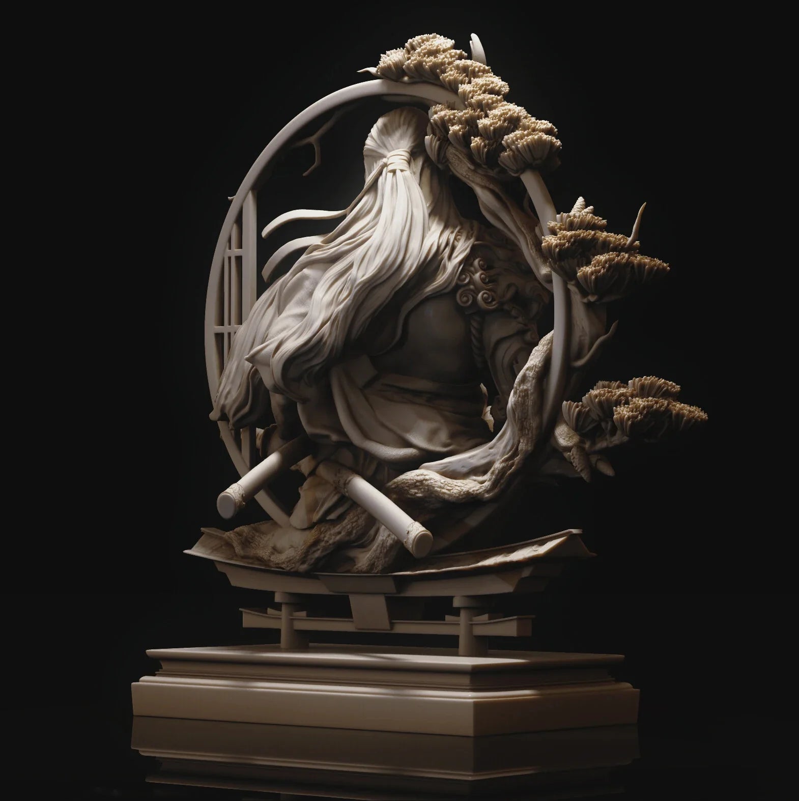 1/11 resin Half-length portrait figure model kit, fantasy theme, unassembled and unpainted GK