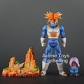 30cm/11.81in Anime Dragon Ball Z Trunks Figure Two heads Action Figures PVC Statue Collection Model Toys for Children Gifts