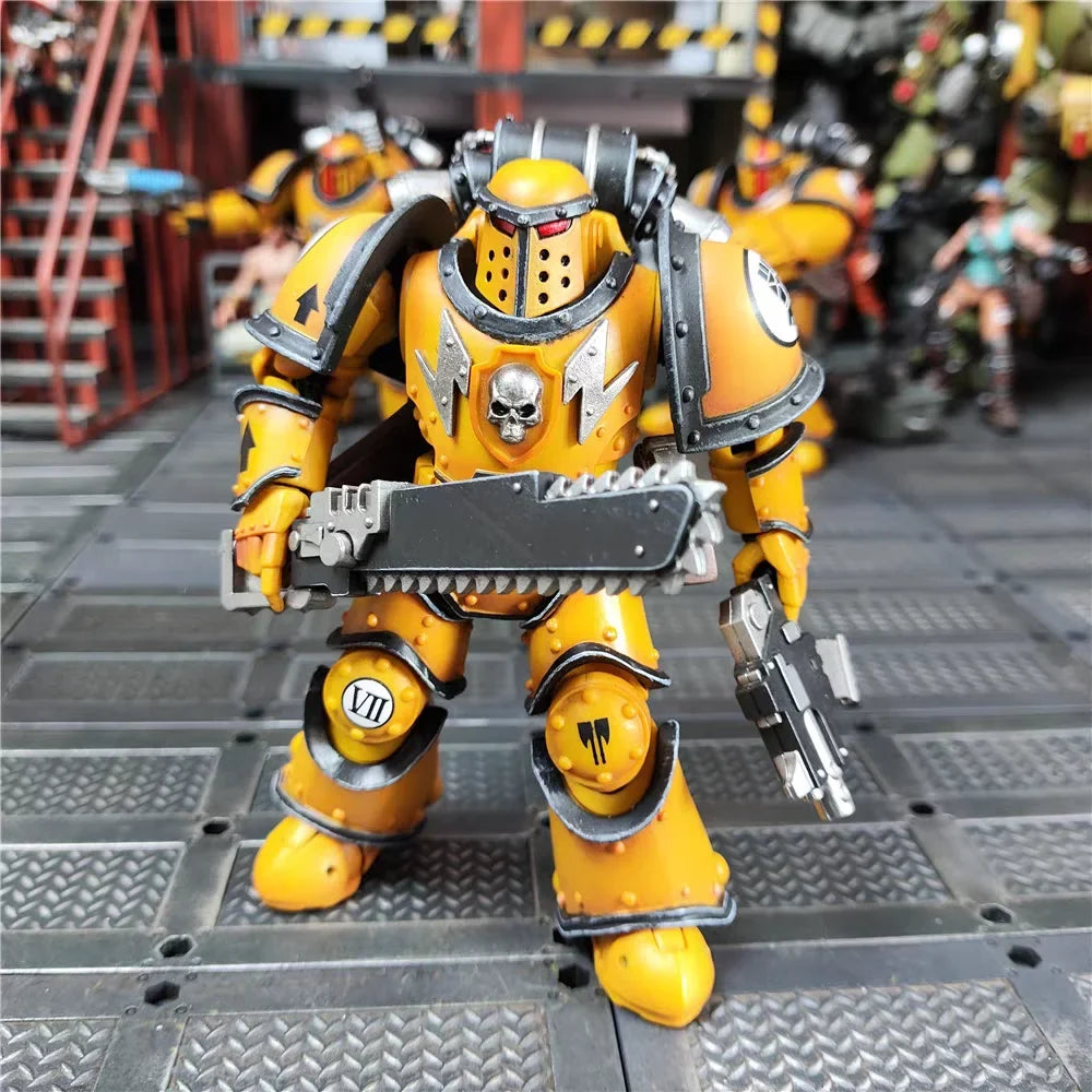 【In Stock】JOYTOY Warhammer 40K Horus Heresy Imperial Fists MKIII Legion Marauder Squad 3.75 Movable Soldiers 1/18 Action Figur