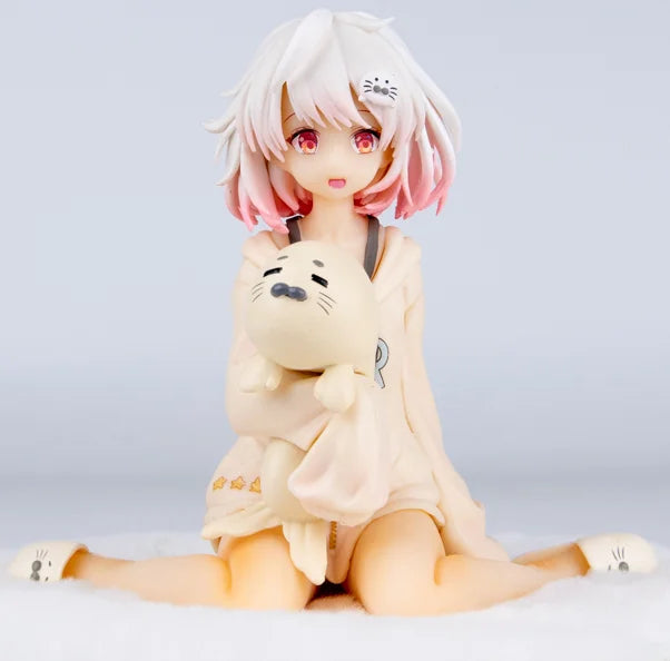 13CM Anime Virtual Anker Figur Haruka Kniend Animationsmodell Spielzeug Geschenk Sammlerstück Dekoration Ornamente PVC