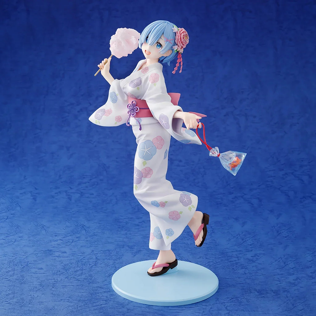 In Stock Original Claynel Kadokawa Prepainted KDcolle Re:Zero Kara Hajimeru Isekai Seikatsu Rem Yukata Ver. Anime Figure Model