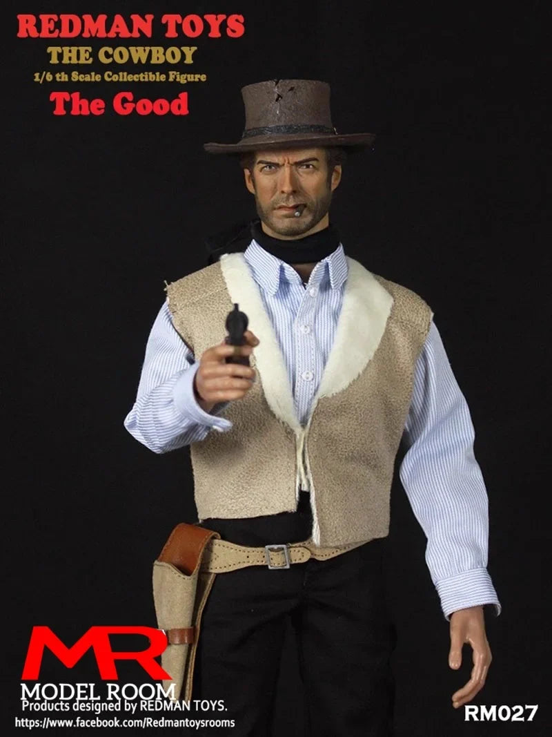 REDMAN TOYS RM027 1/6 The Cowboy The Good Action Figure 12'' Male Soldier Figurine Model Full Set Collectible Toy