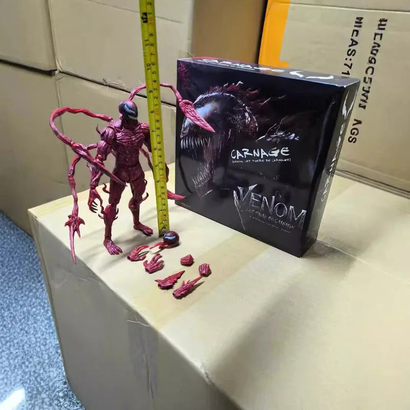 21cm Shf Venom Action Figure Toys Ko Carnage Horse Model Statue Collectible Ornaments Doll Christmas Children Gifts