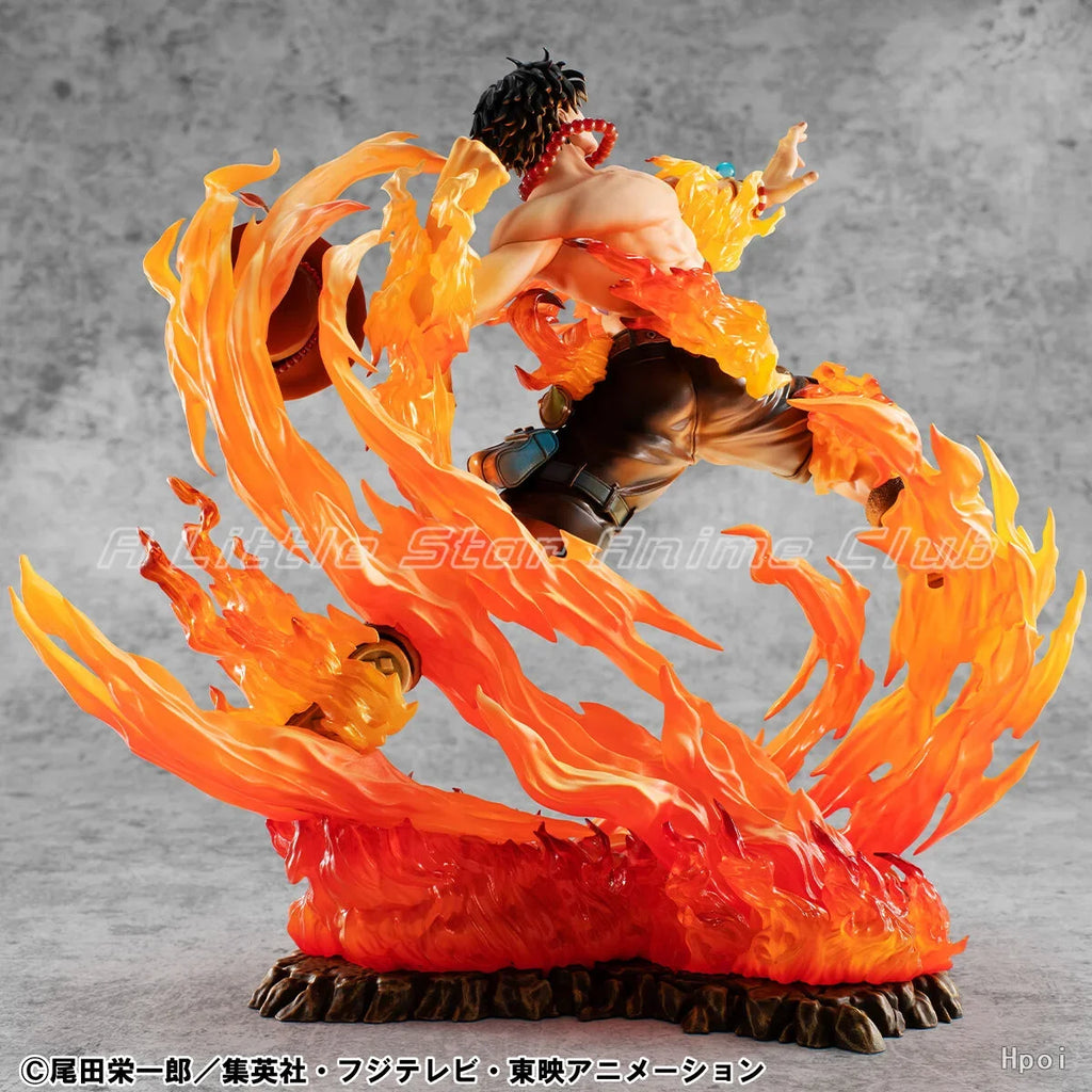 In Stock Original MegaHouse Portrait.Of.Pirates ONE PIECE NEO-MAXIMUM PORTGAS.D.ACE Gift Figure