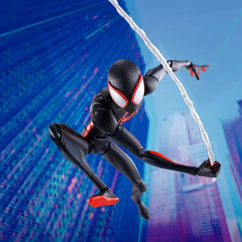 Anime Spider-man Shf Figuarts Miles Morales Gwen Action Figures Gwen Spider Woman Figurine Spiderman Figure Pvc Model Doll Toys